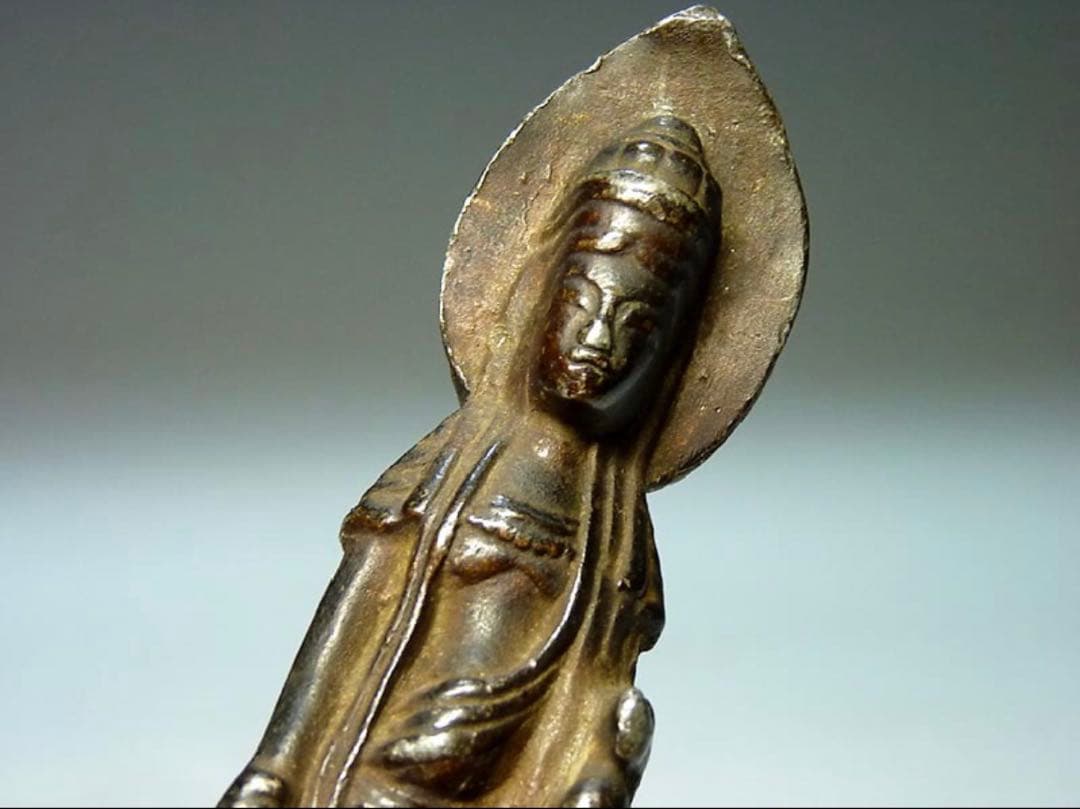 十一面観音菩薩立像 室町 金銅仏 白洲正子 仏像 仏教美術 仏具 骨董