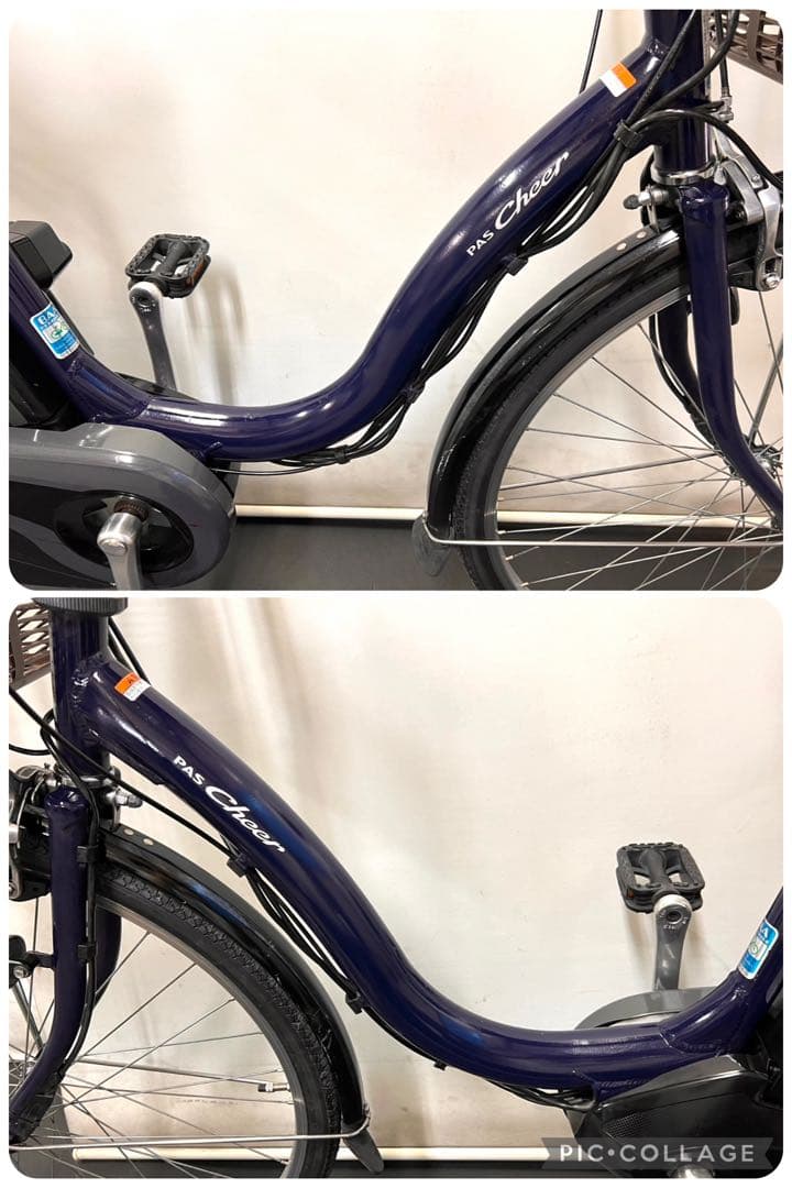 1年保証 送料無料　ヤマハ　パスチア　26インチ　紺色　電動アシスト自転車