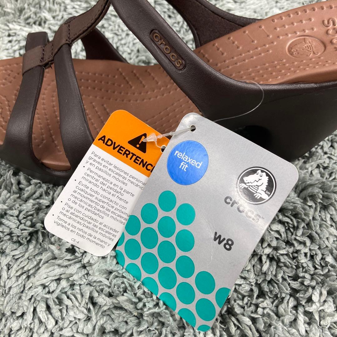 新品 CROCS クロックス　サイプラス W8 24cm ダークブラウン 廃盤