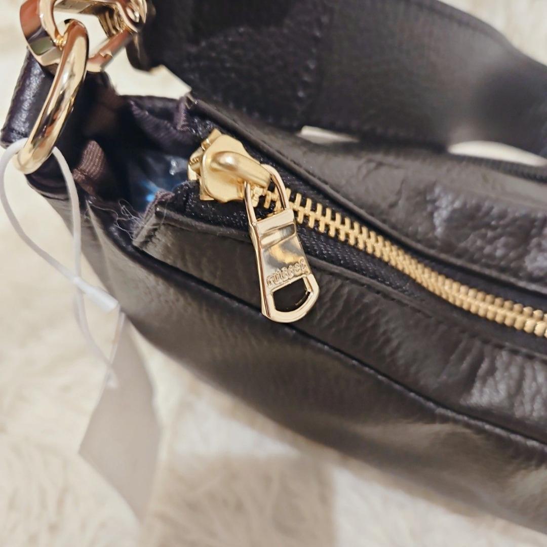 新品タグ russet ラシット ハンドバッグ トートバッグ ハーフムーン　黒