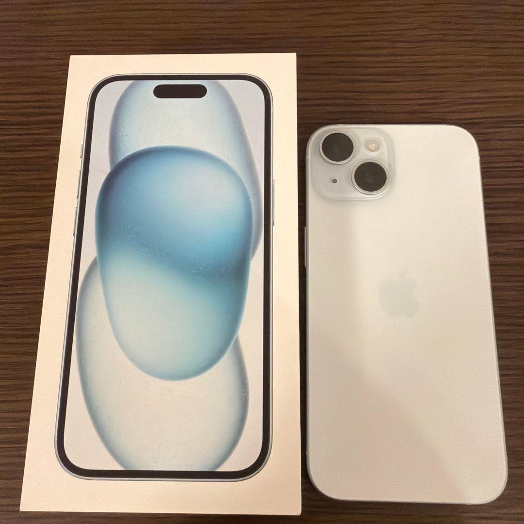 美品】Apple iPhone 15 ブルー 256GB本体 箱付き - メルカリ