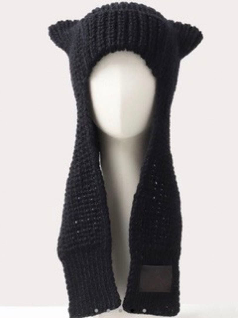 希少】Vivienne Westwood キャットイヤー フラップニット帽