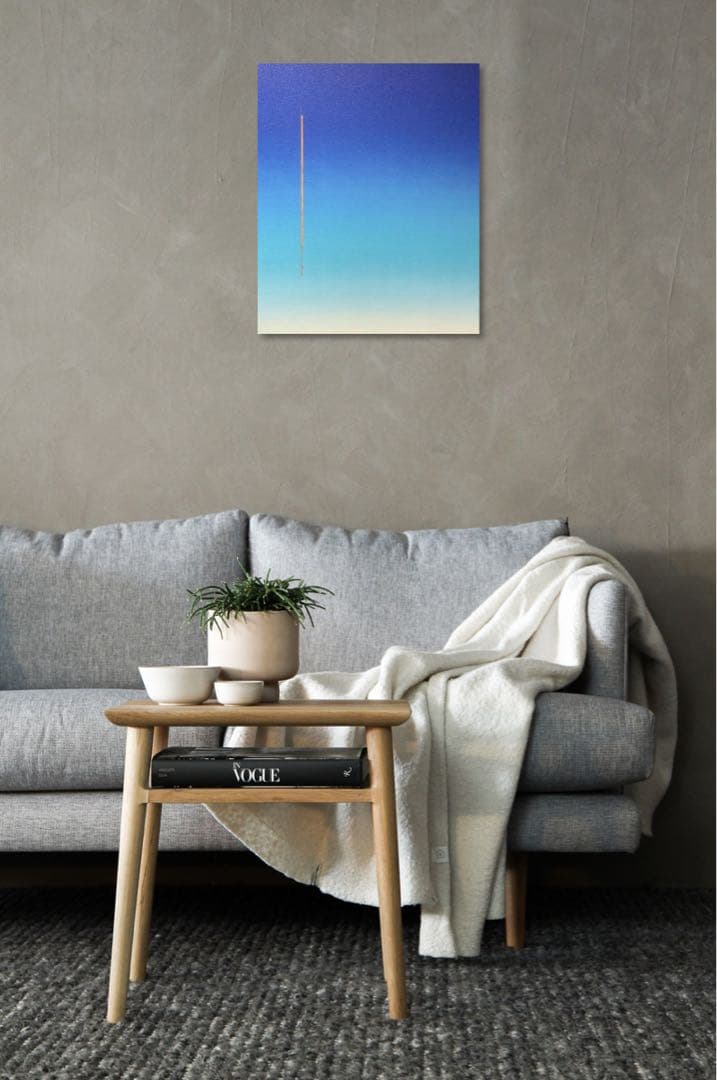 Kentaku様専用】油絵 原画 抽象画 青 空 夏 現代アート F8 Kentaku様専用】