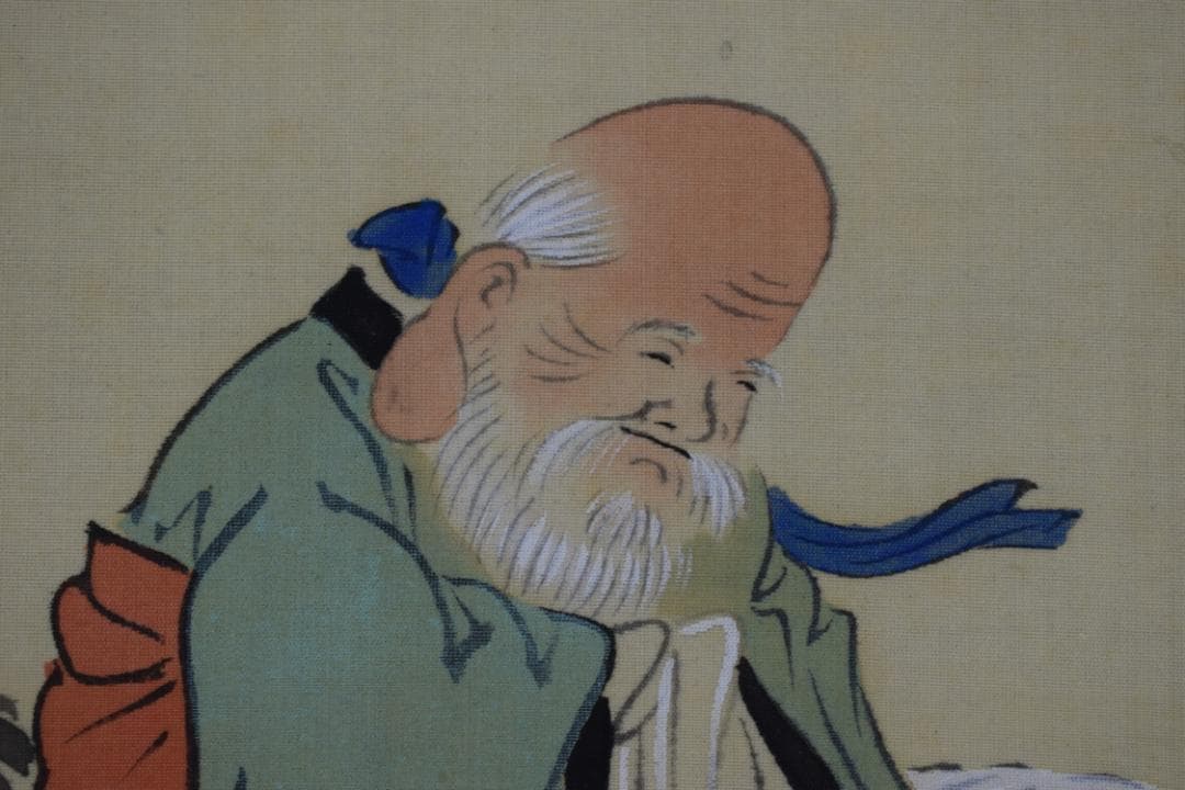 紫雲/七福神来迎之図/掛軸☆宝船☆Y-603 JM