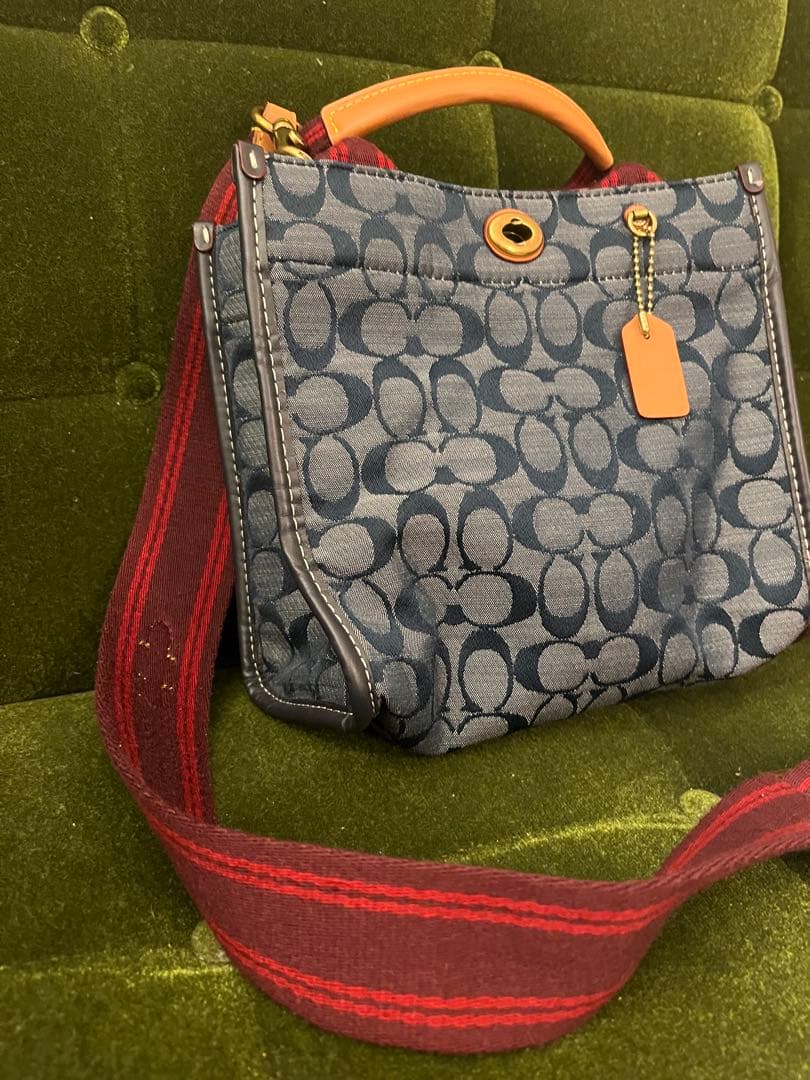 COACH デニム生地　ショルダーバッグ