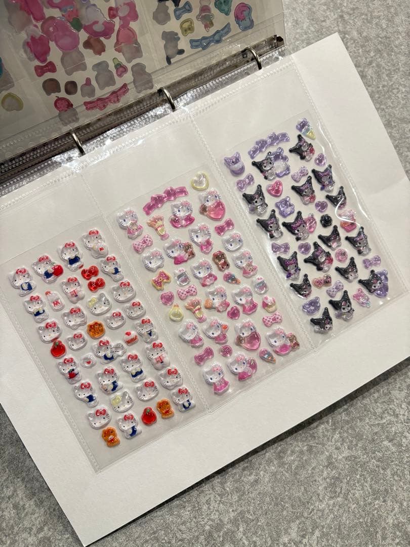 シール帳完成品　A4 ファイル 1冊 33シート　ボンドロ　24h発送　平成女児