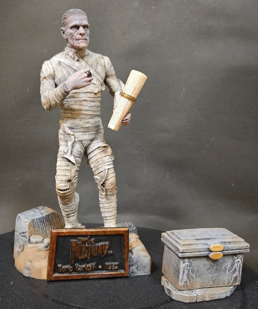 SIDESHOW製フィギュア ザ・マミー(ボリス カーロフ)リペイント完成品