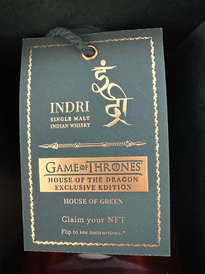 INDRI シングルモルト ウイスキー ゲームオブスローンズ Edition 飲料・酒