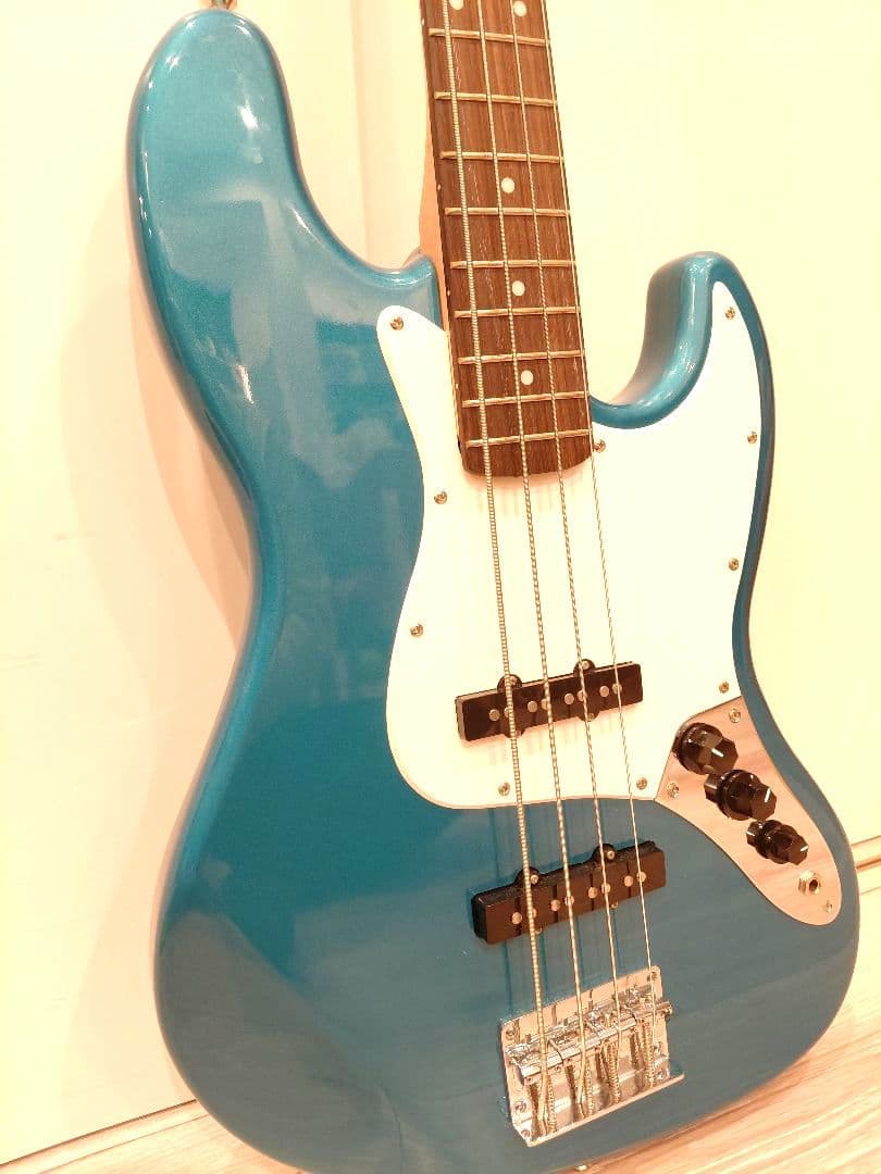 Busker's バスカーズ エレキベース ジャズベース ターコイズブルー