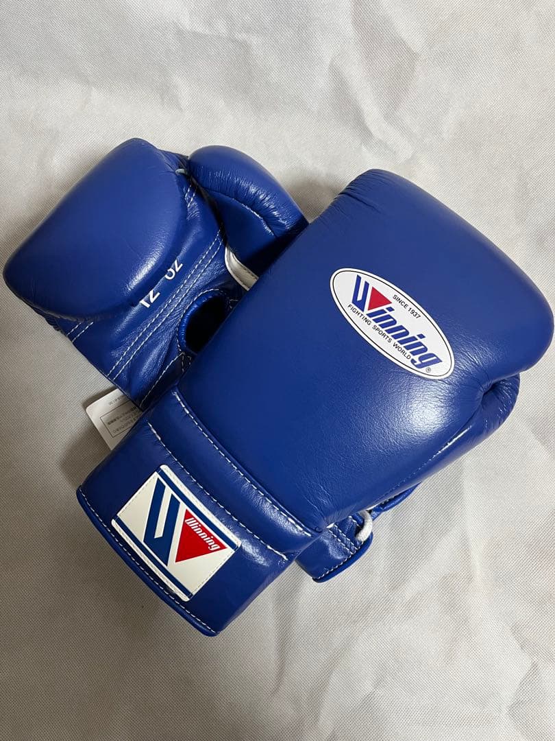 winning ボクシンググローブ 12オンス　ひも式　ブルー WINDY ウィンディ ひも式 ロープタイプ ボクシンググローブ 青 BLUE 16