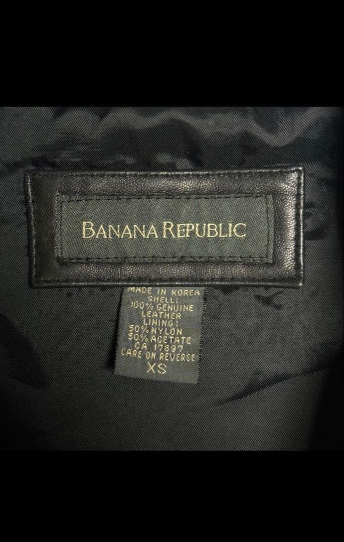 BANANA REPUBLIC 90s 本革 シープ ラム レザー ジ - メルカリ
