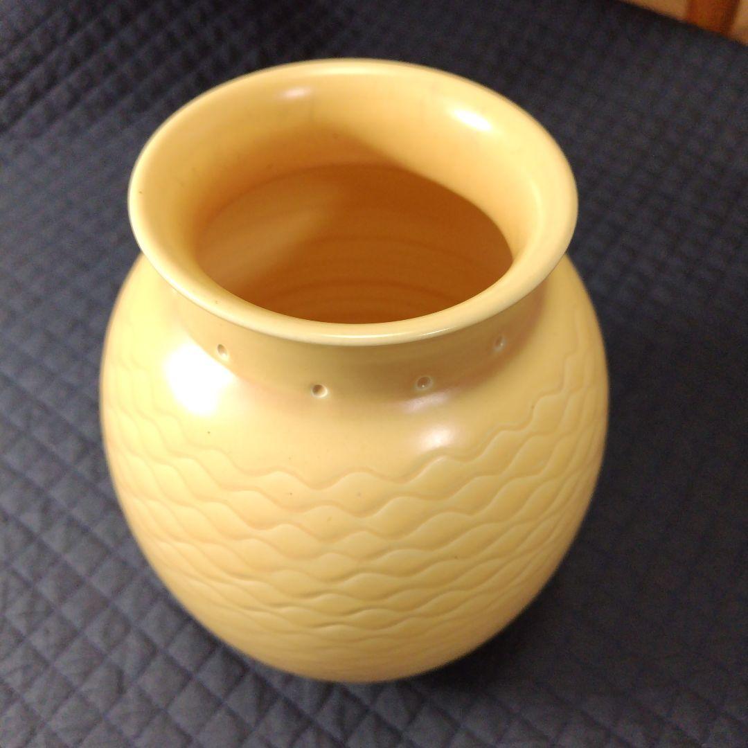 K✴️スージークーパー、アールデコ、マスタードカラーの花瓶、超