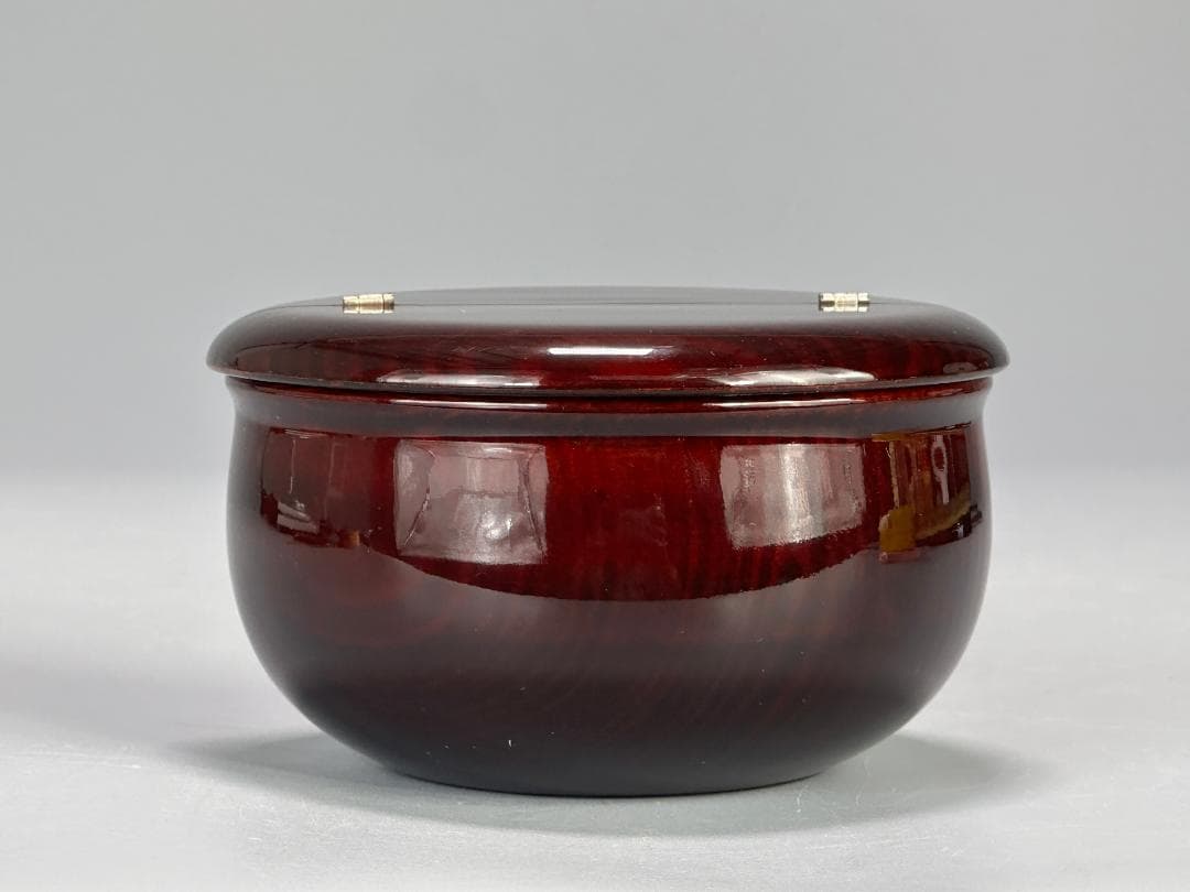 日本茶道具　茶器　棗　老松