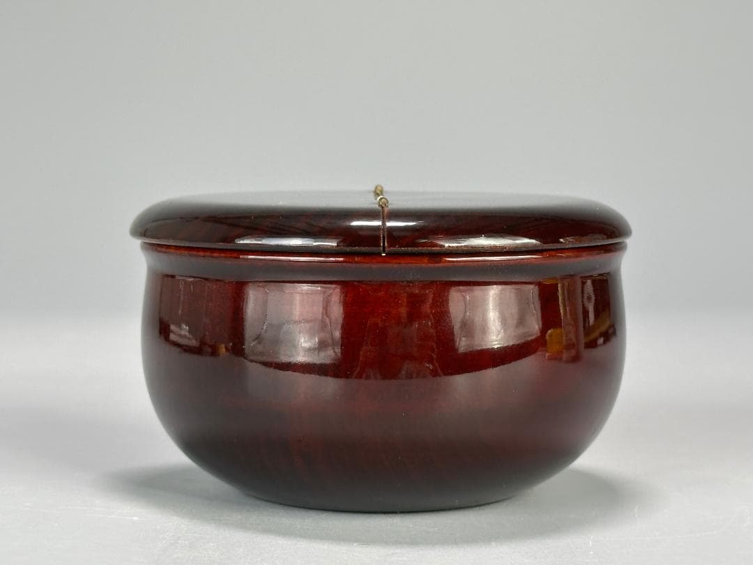 日本茶道具　茶器　棗　老松