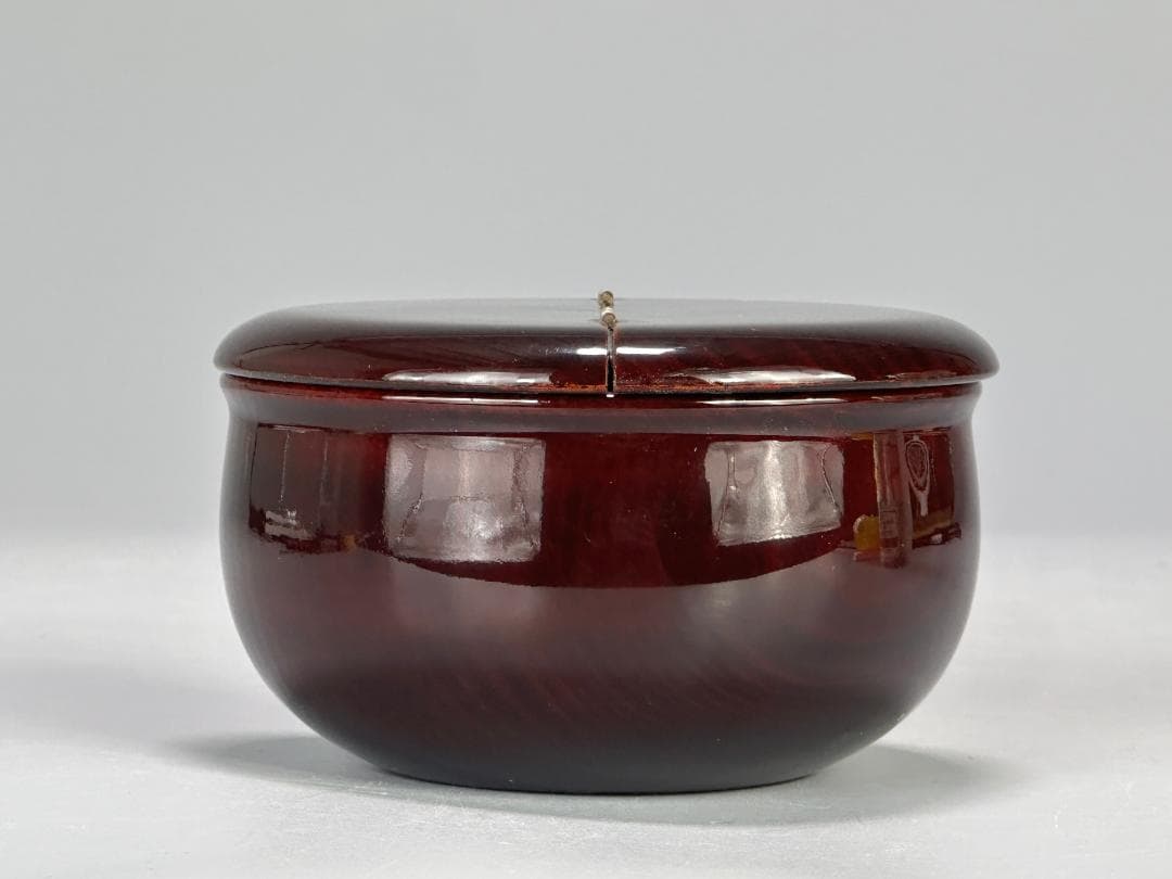 日本茶道具　茶器　棗　老松