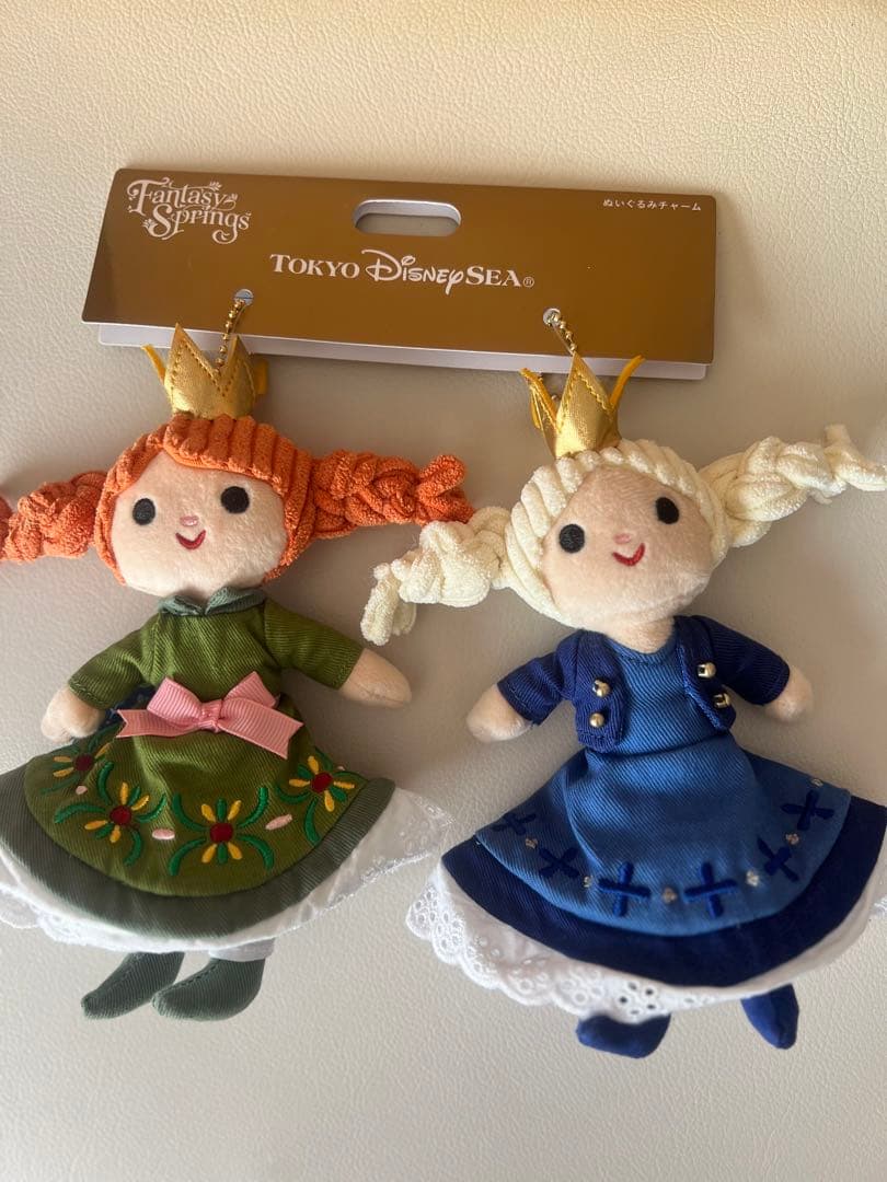 東京ディズニーシー ファンタジースプリングス アナ雪ぬいぐるみ 2体