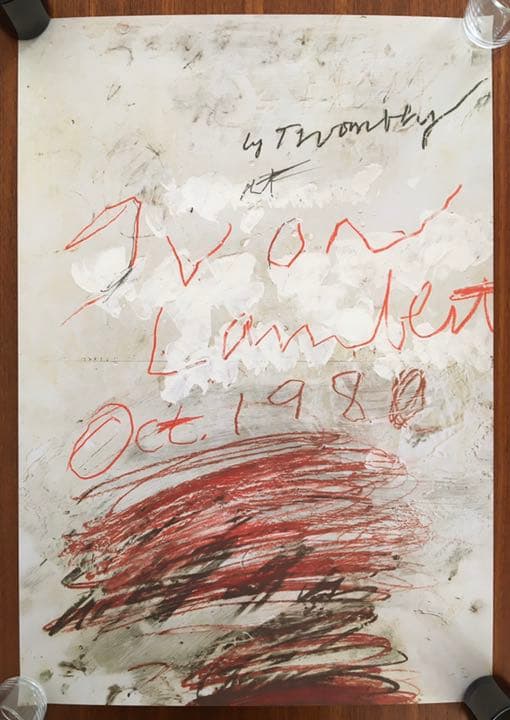 Cy Twombly サイ・トゥオンブリー ポスター 1980