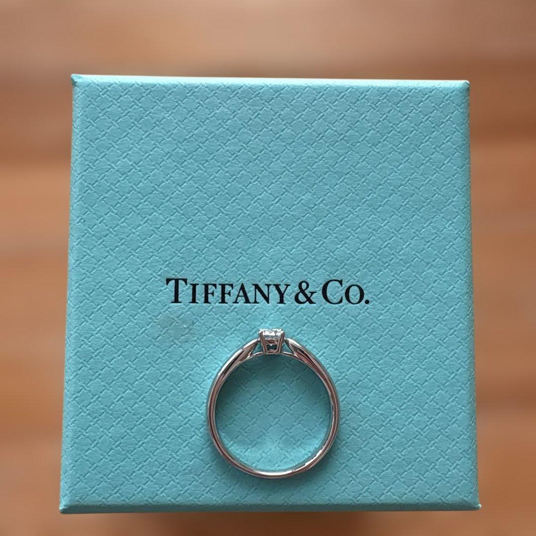 Tiffany & Co. プラチナリング ダイヤモンド付き