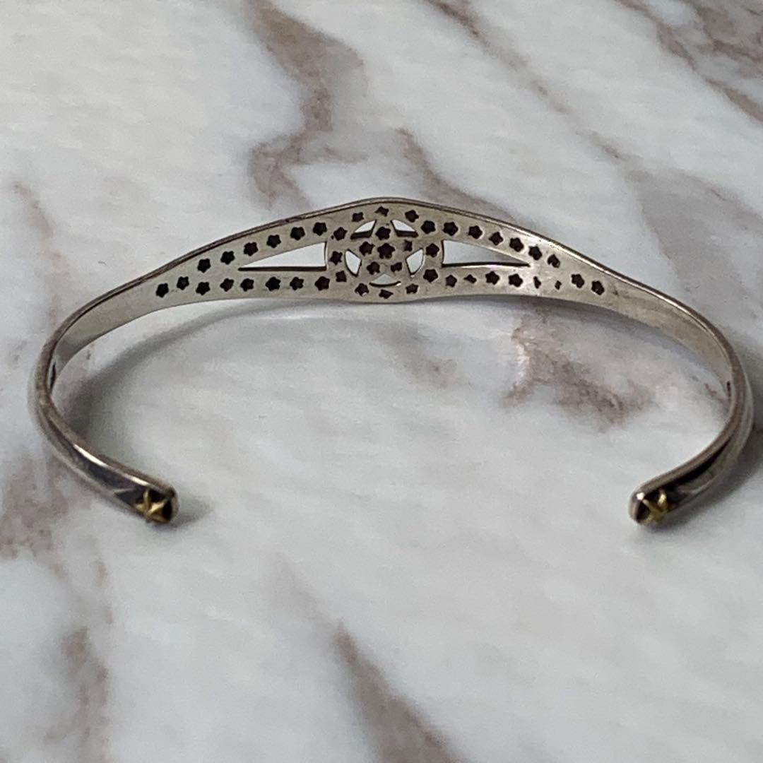 amp japan バングル シルバー925 刻印 スター柄 ブレスレット