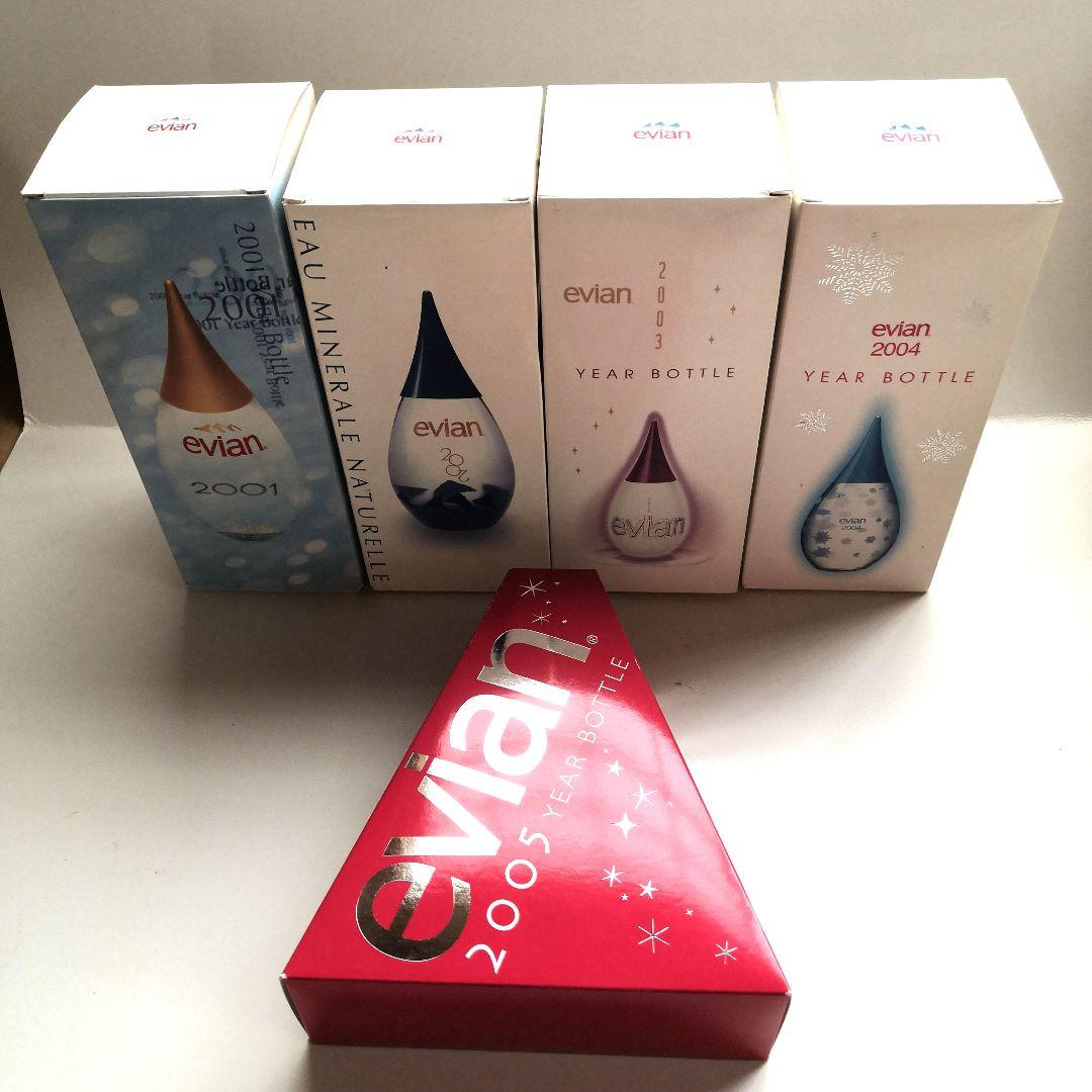 evian year bottle エビアン イヤーボトル 2001〜2005 - メルカリ