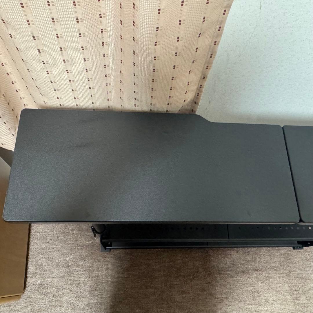 Bauhutte エクステンションデスク 120cm ブラック 黒