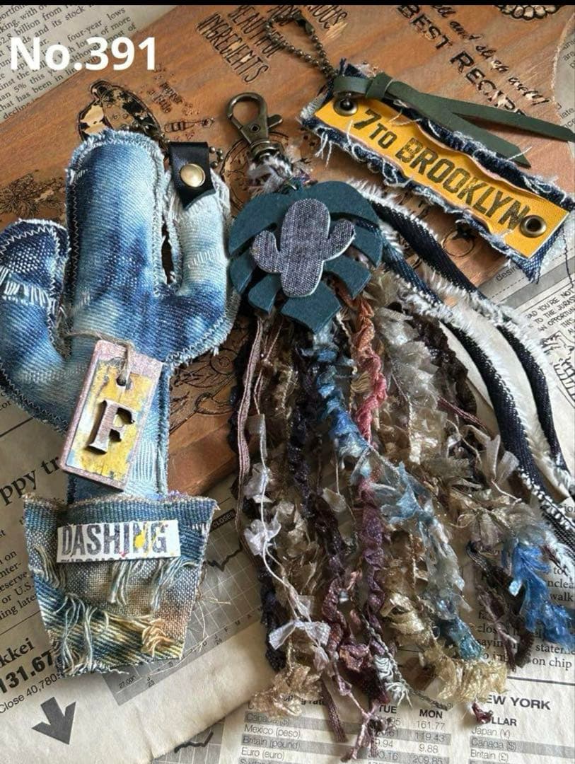 ブリーチデニムサボちゃんチャーム　蘭さん