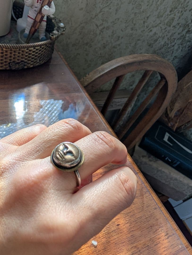 tabra　tunoa タブラ　リング　指輪　シルバー　ハンドメイド　太陽神　銅