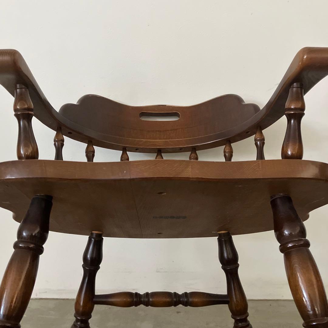 レトロ アンティーク 古家具 古道具 キツツキ 飛騨産業 アームチェア