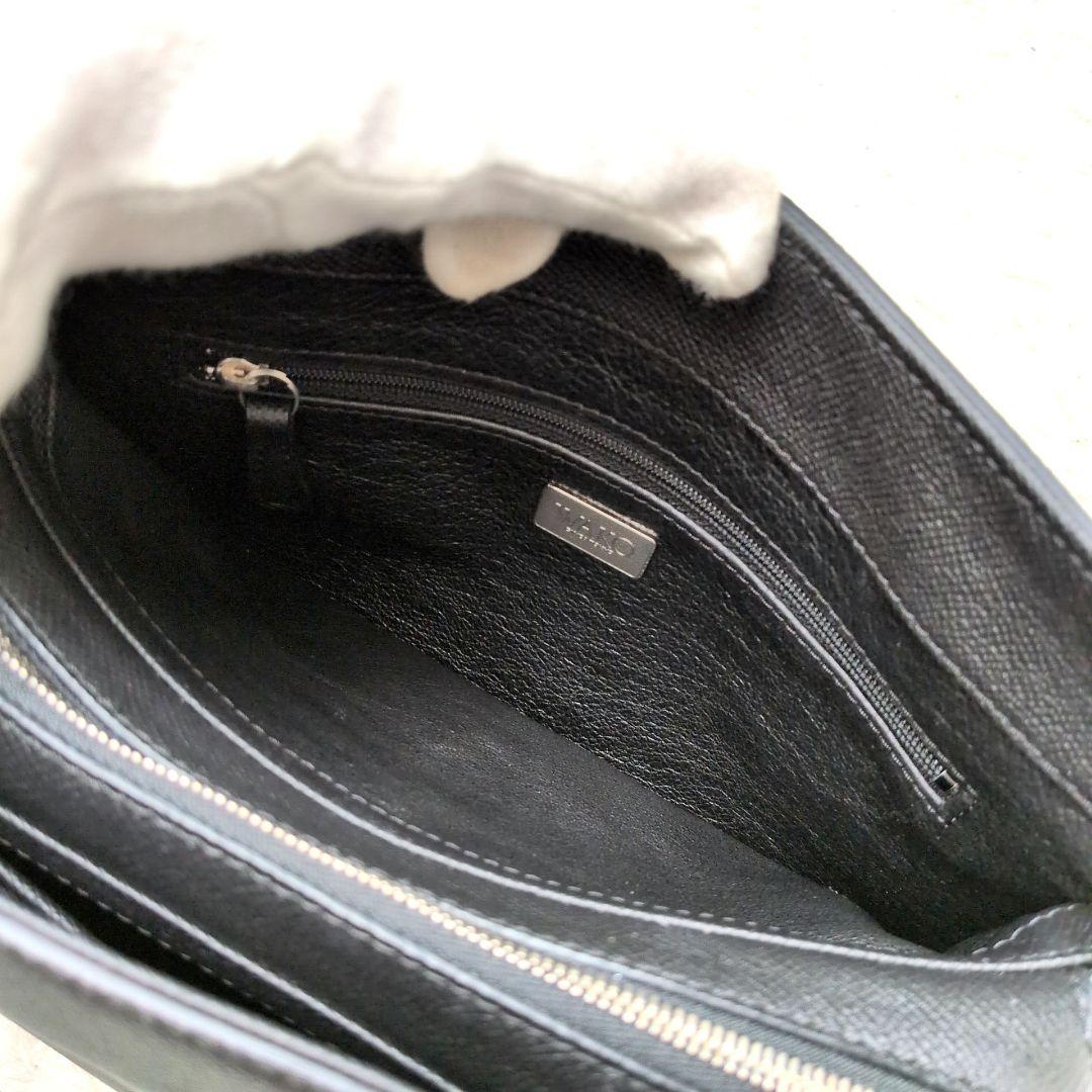 【極美品 鍵付き】銀座和光　ハンドバッグ　フォーマルバッグ　シボ革　冠婚葬祭　黒