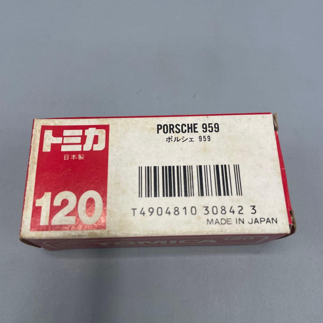 ミニカー 1/58 ポルシェ 959 シルバー 赤箱 日本製