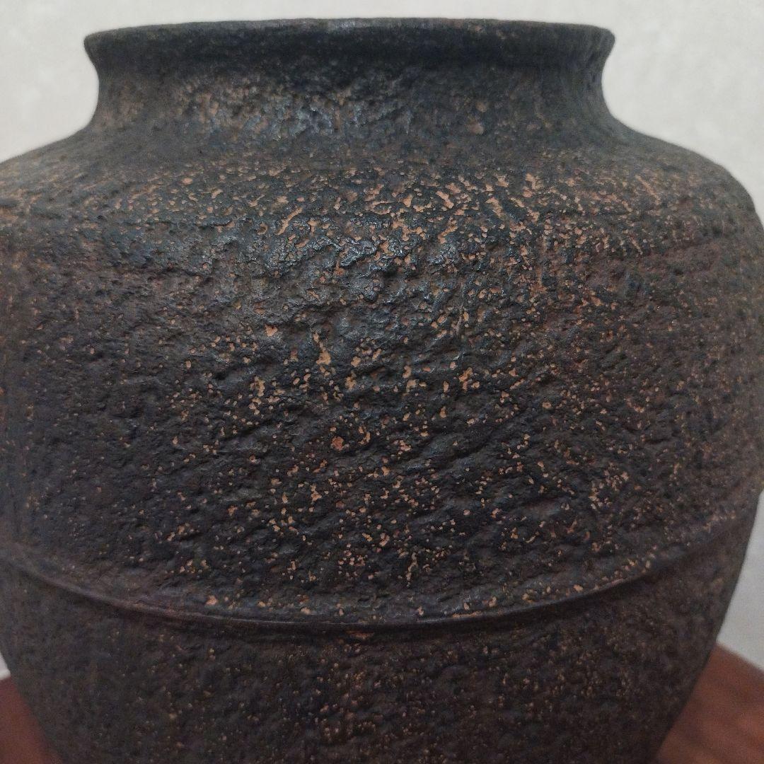 華道具　大型　南部鉄器 鉄製花瓶 壺 フラワーベース　8.2kg