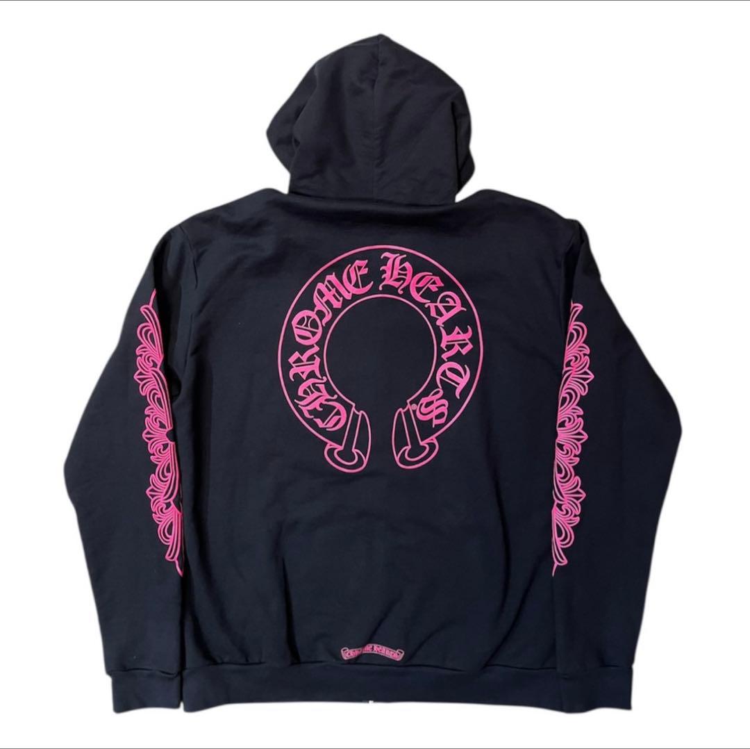 クロムハーツ ホースシュー フルジップ パーカー フーディ　BLACKPINK