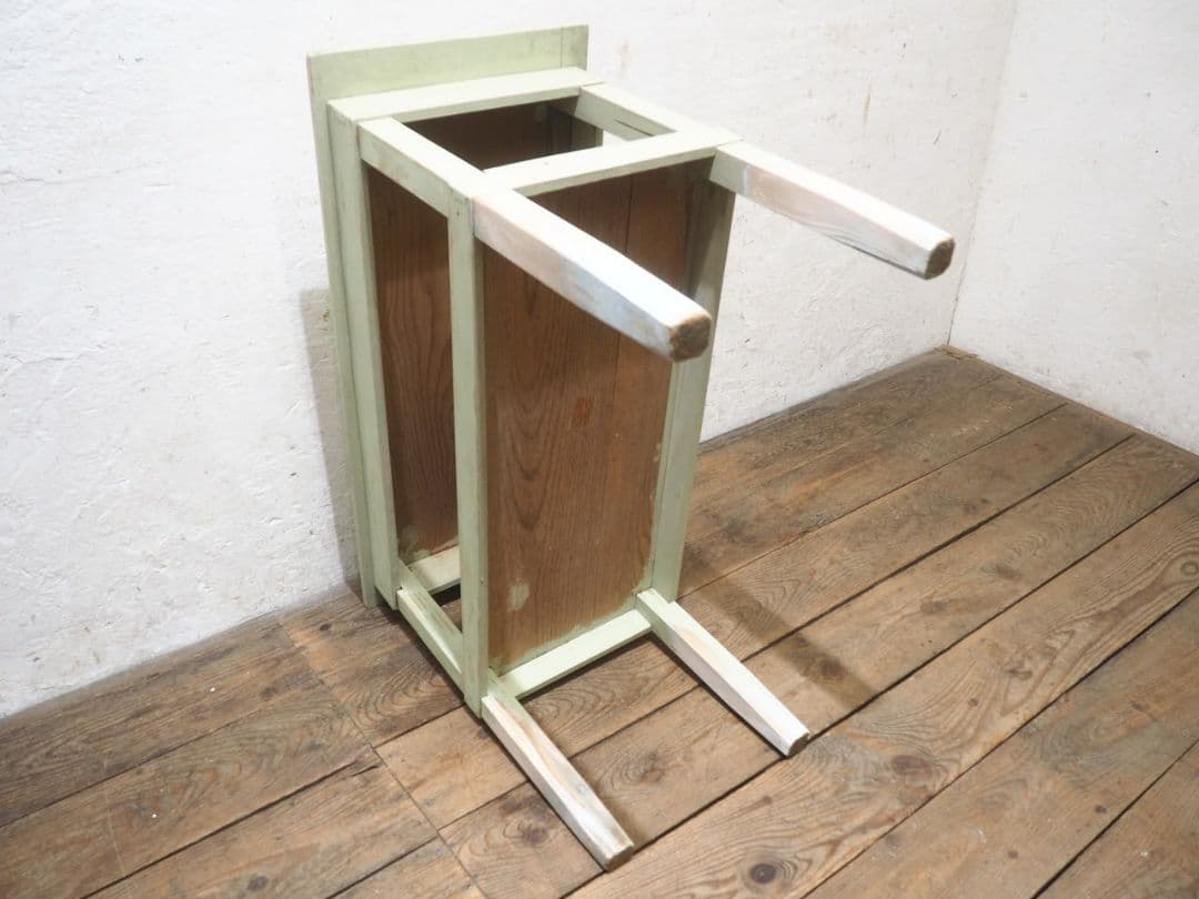 1147 ビンテージ 古いペンキのテーブル デスク 飾り棚 展示台 レトロ 家具