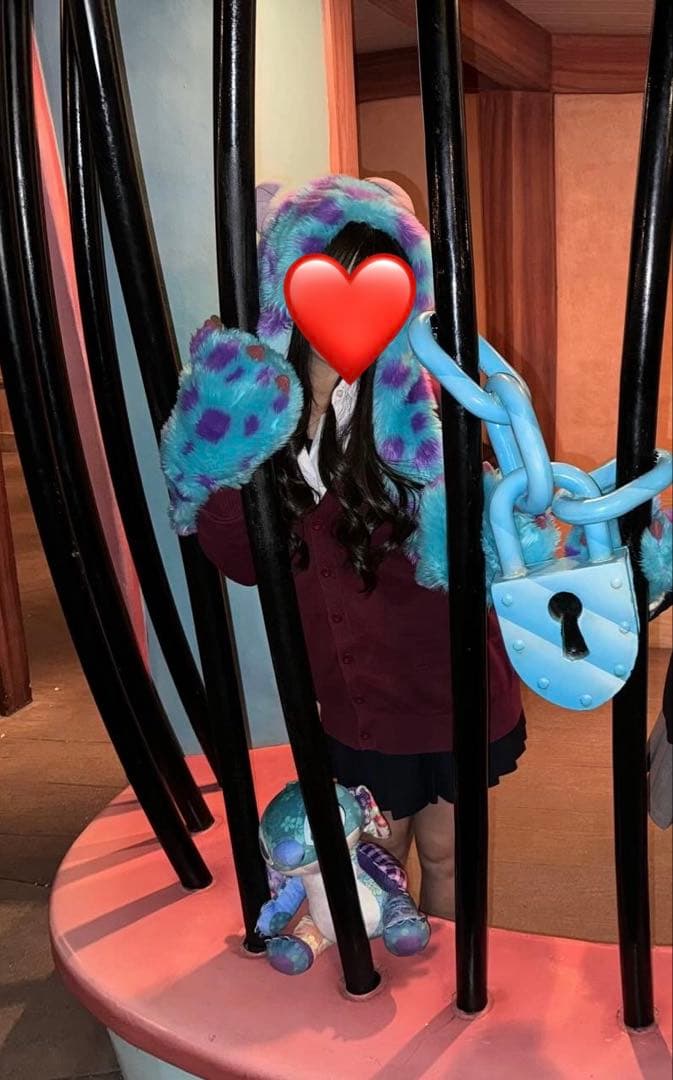 ディズニー　モンスターズ・インク サリー ファーキャップ　マフラー