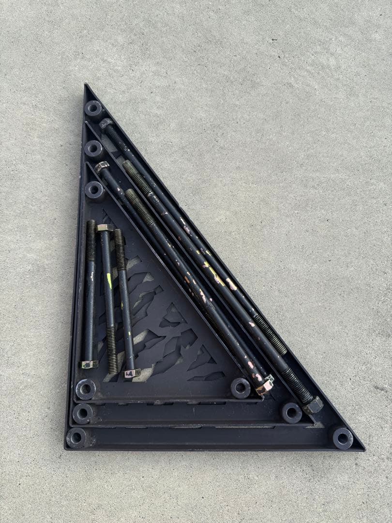 サンゾクマウンテンデルタス風 虎柄天板3セットアイアンテーブル五徳