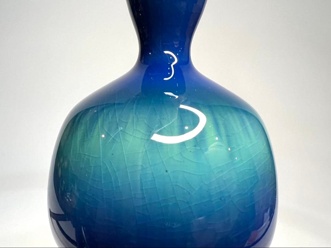 江戸伊万里花瓶 中国明代哥窯花瓶 古董品 唐物 古美術 八角花瓶 江戸