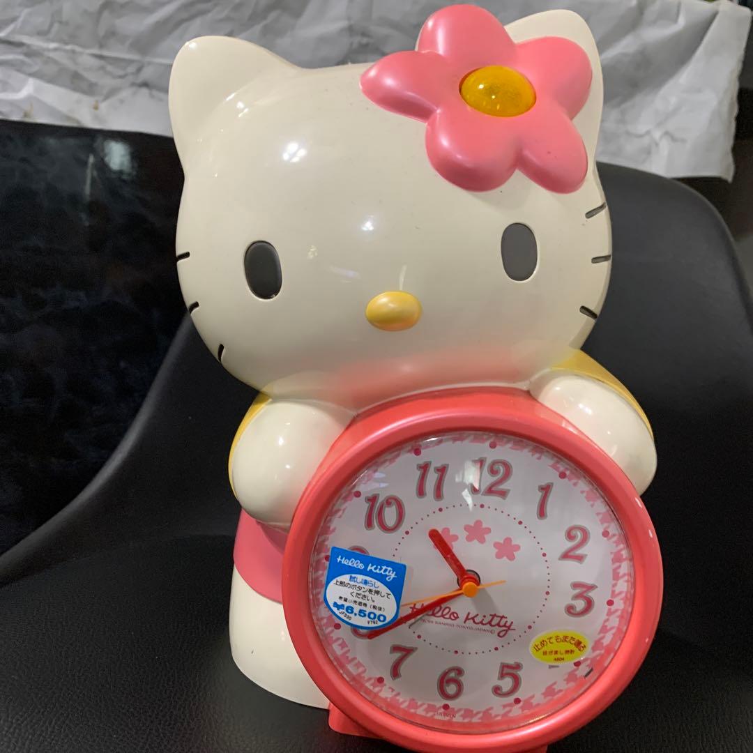 動作品 中古 マイメロディ しゃべる 目覚まし時計 1998年 マイメロディ