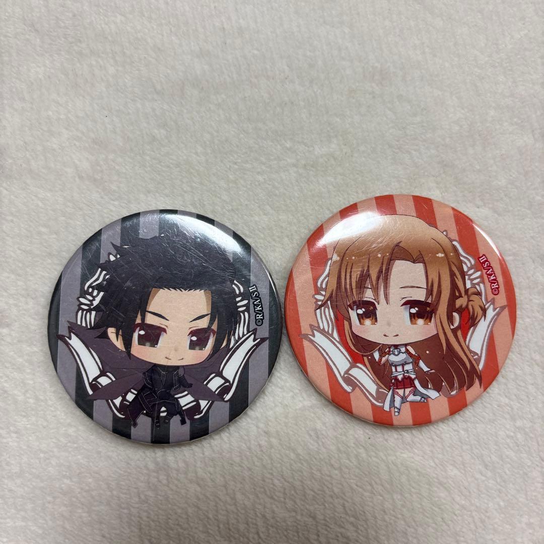 SAO キリト アスナ 缶バッジ セット - メルカリ