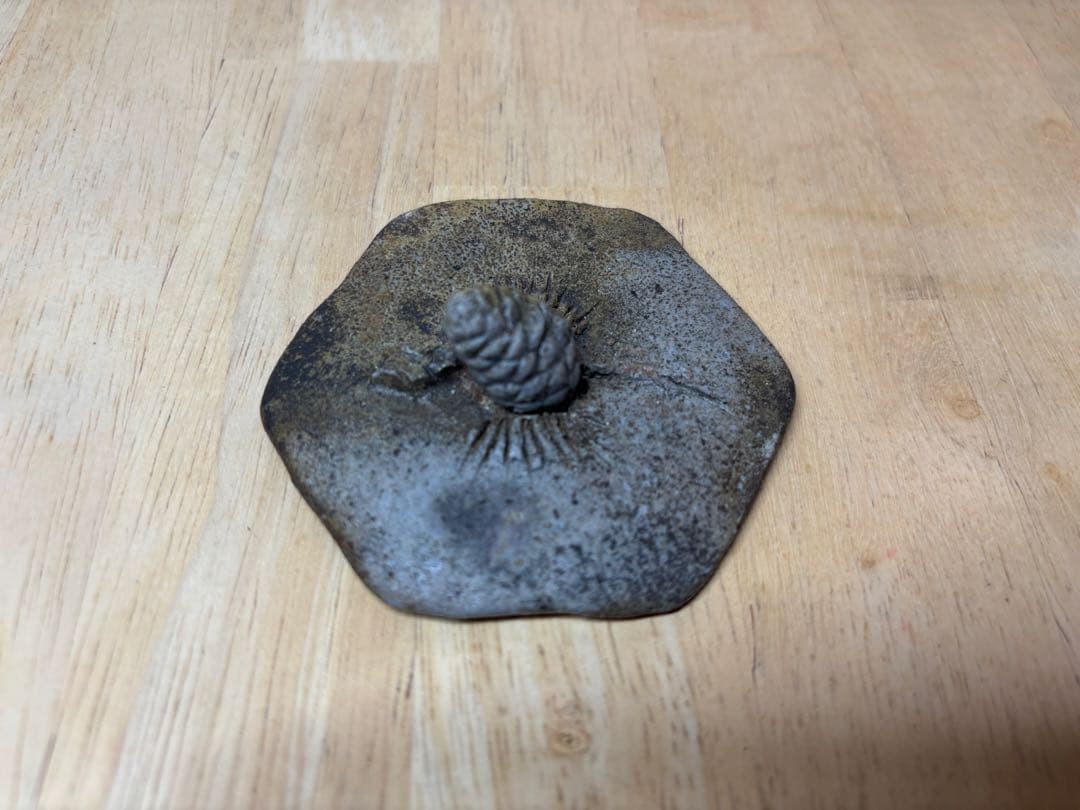 51.備前焼 宝瓶 登り窯 松 まつ マツ 6角 手びねり 急須