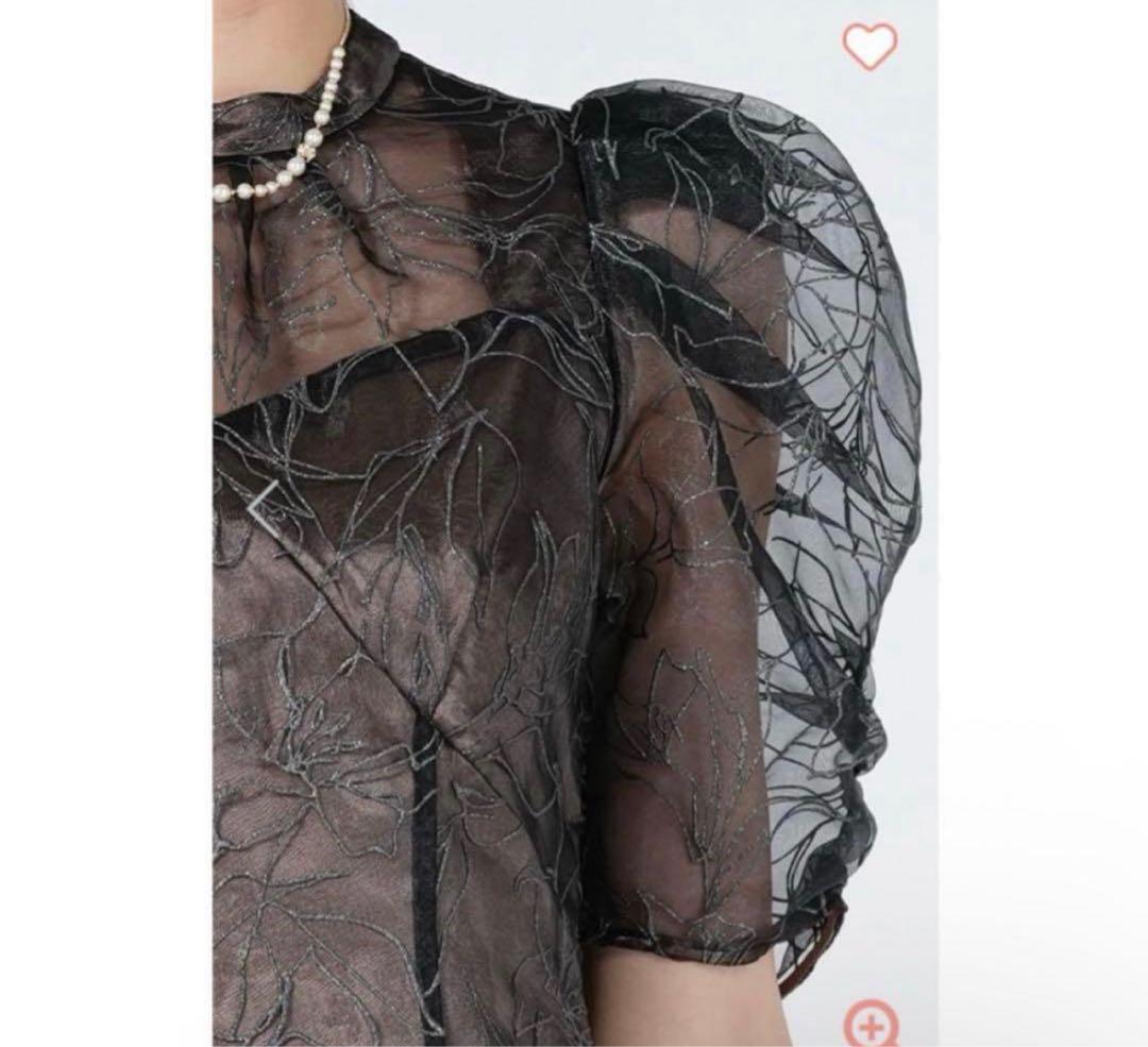 【a★】‼️値下げOK‼️Lilly Brown パフスリーブワンピ S