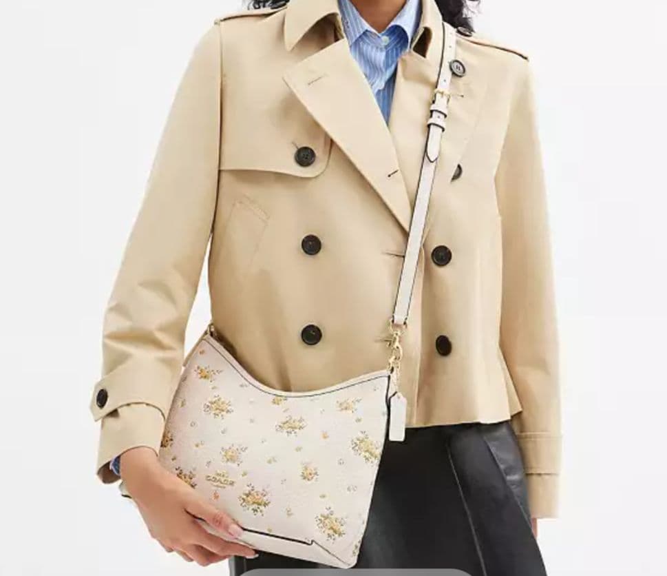 最終値下げ！コーチ　ローレル ショルダー バッグ・フローラル プリント