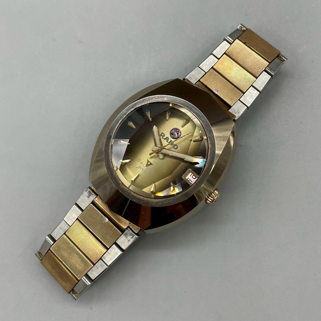 稼動品✨️ RADO バルボア グレード 3針 デイト 自動巻き カットガラス