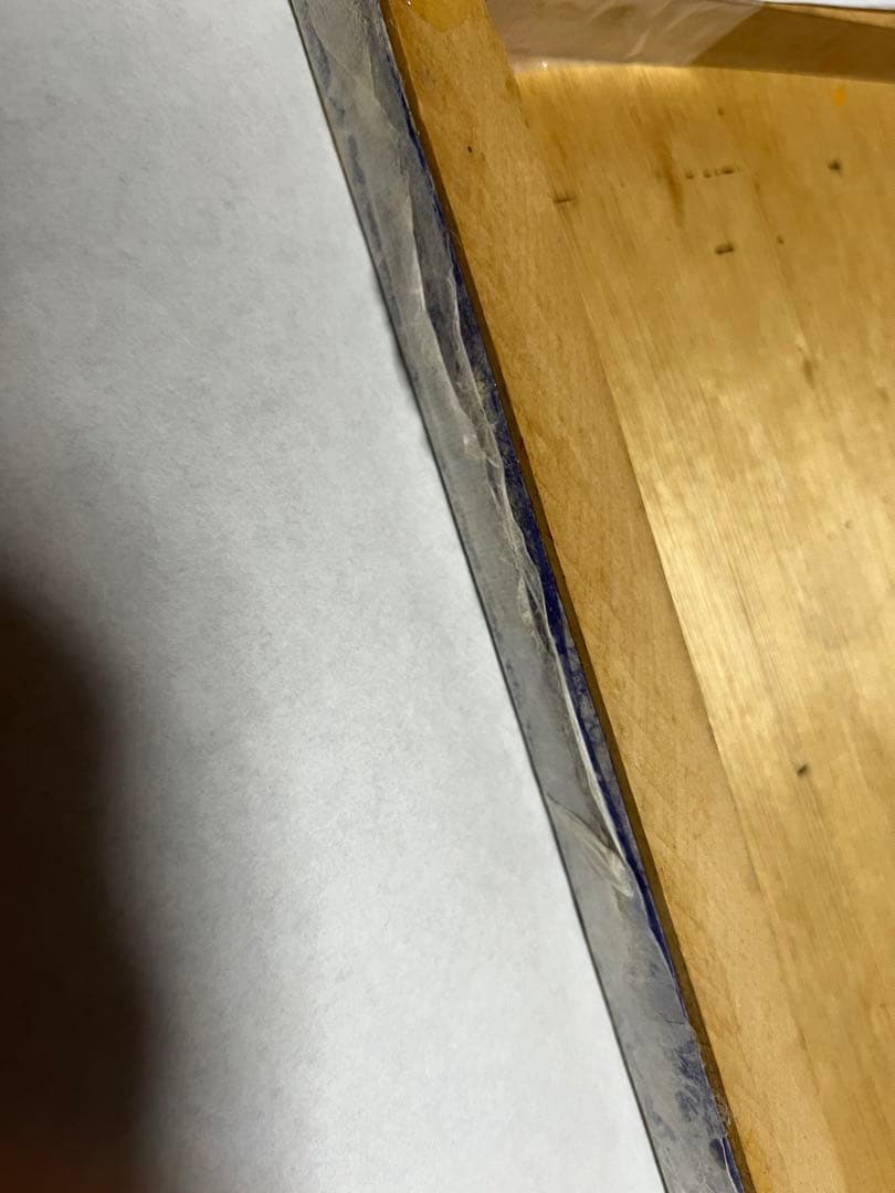 日本画　三枚セット　和紙　青　犬　人物　人