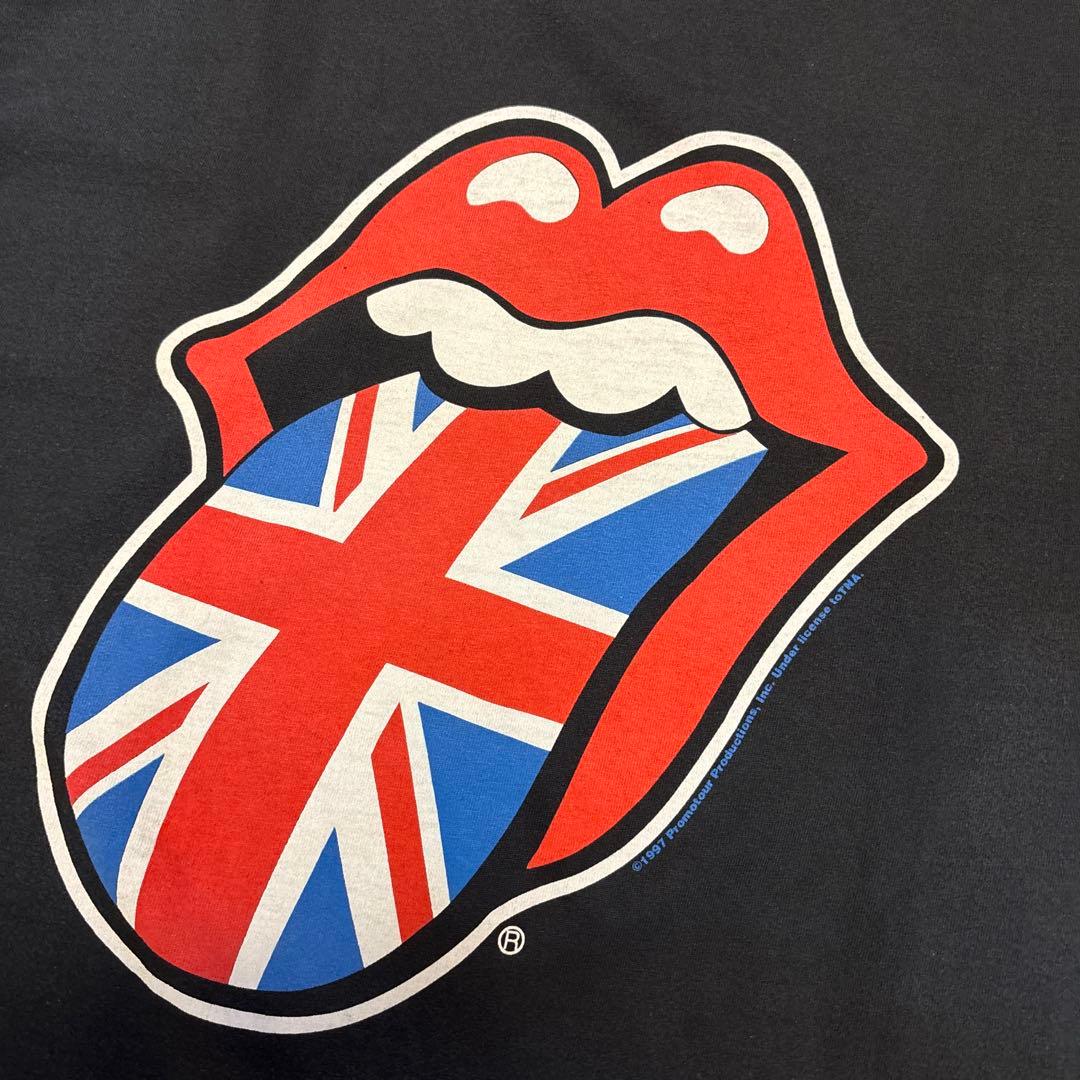 vintage The Rolling Stones 刺繍ロゴTシャツ 黒XL vintage The