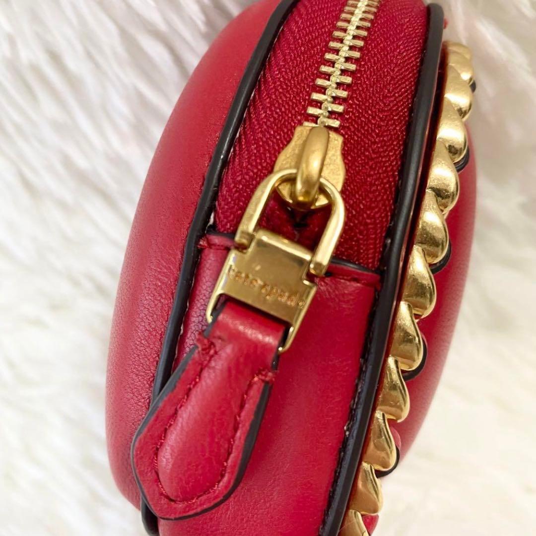 【完売商品】ケイトスペード アムールパフューム 3D ハート レザーパース