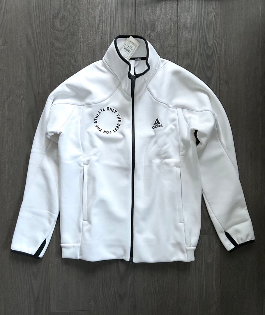 新品 adidas アディダス 上下 ダブルニット生地 秋冬ジャケットパンツ L