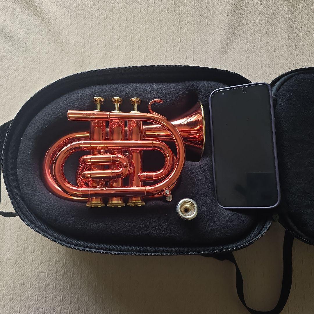 Jupiter ミニトランペット本体 マウスピース付き