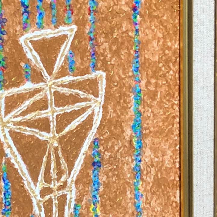 時の女神 祈りのポーズ」原画 本物 一点物 額付き 絵画 masa｜時