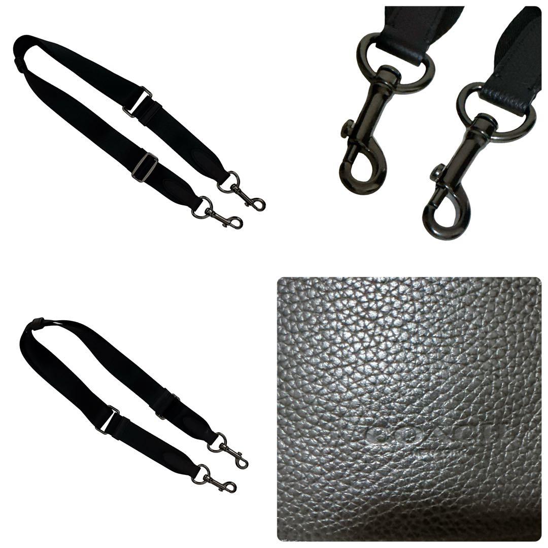 コーチ 2WAY ビジネスバッグ ブリーフケース ショルダーバッグ レザー 黒