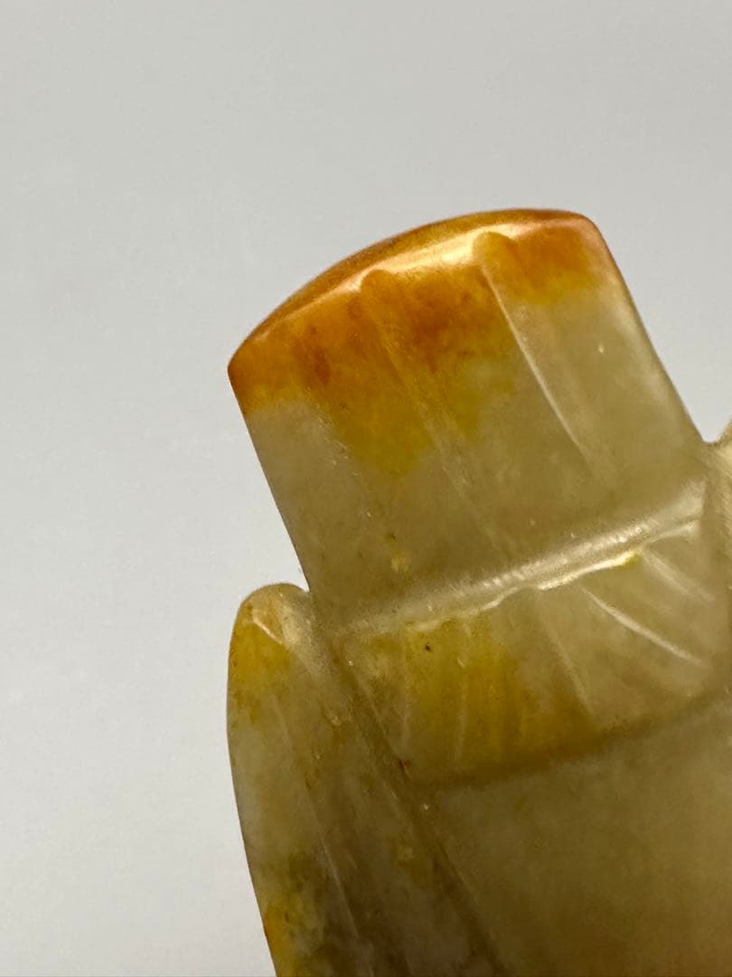 中国美術 ループタイ 和田玉 古砡 白砡 根付 天然素材 アンティーク